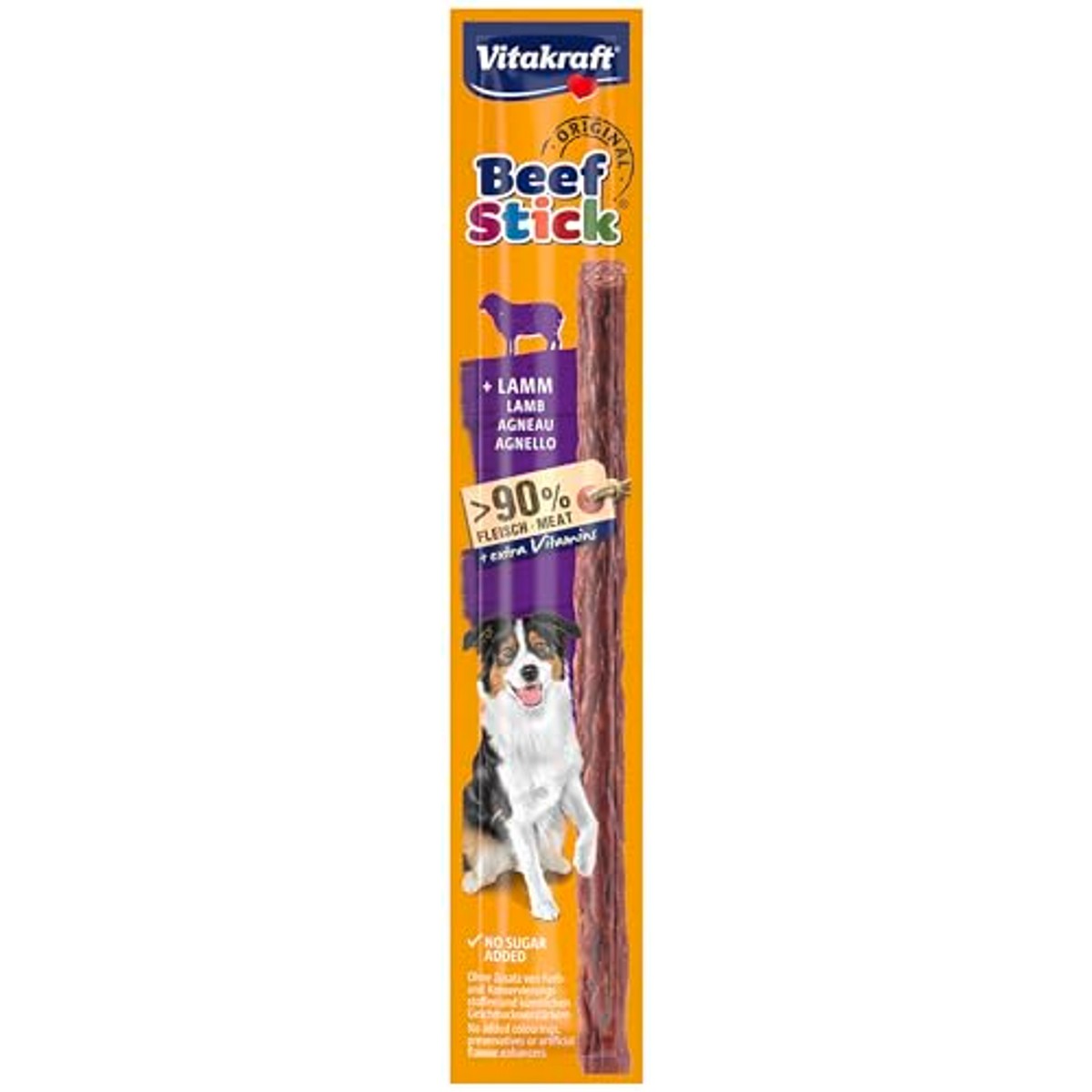 Vitakraft Beef Stick kouwsticks voor honden, 50 stuks (50 x 12 g), Lamm, xxl – Vitakraft