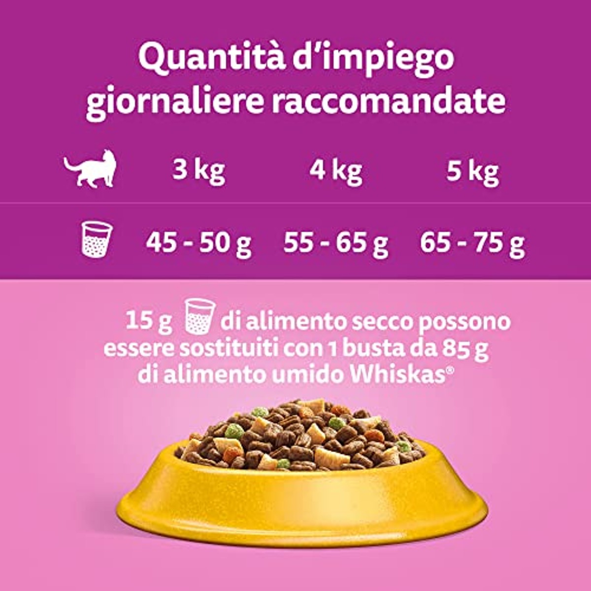 Whiskas Droogvoer Adult 1+ met rundvlees, droogvoer voor volwassen katten, 14 x 300 g – whiskas