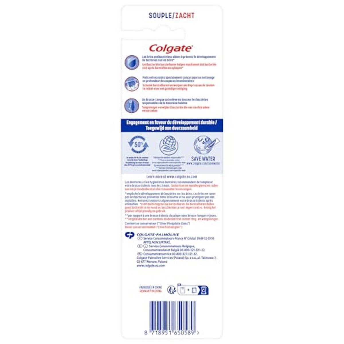 Colgate ZigZag Tandenborstels Zacht 3 stuks – Colgate