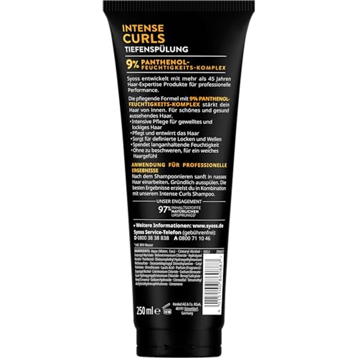 Syoss Dieptespoeling Intense Curls 6 x 250 ml - Voordeelverpakking