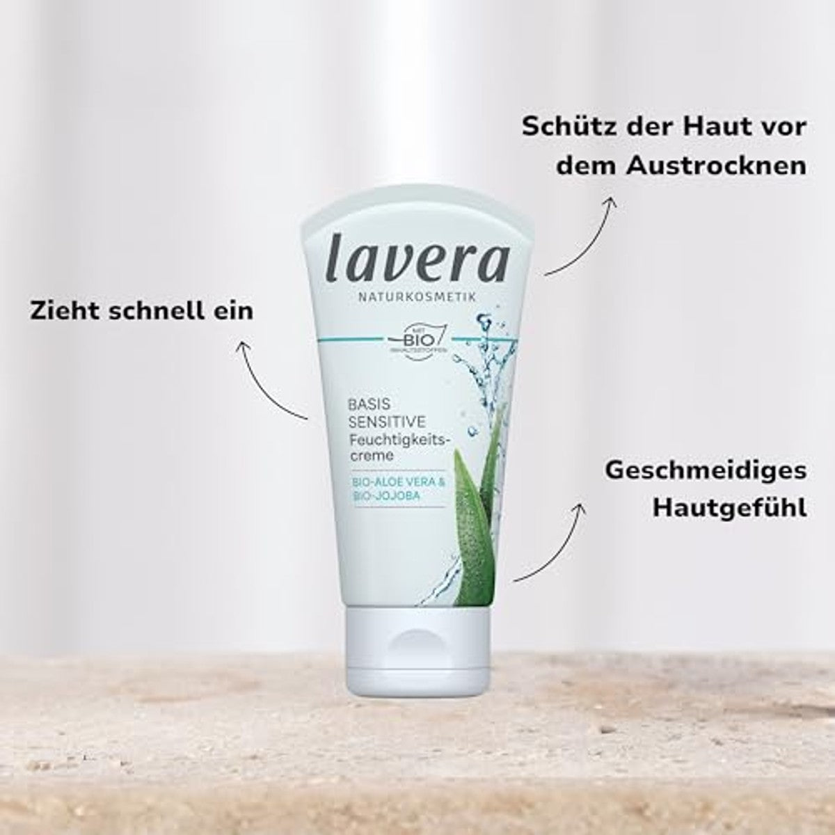 lavera Basis Sensitiv vochtinbrengende crème - 3-pack – foto 4