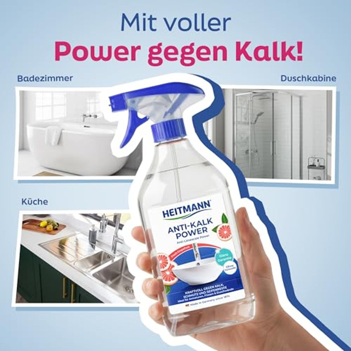 HEITMANN Anti-kalk power 6 x 500 ml - Voordeelverpakking