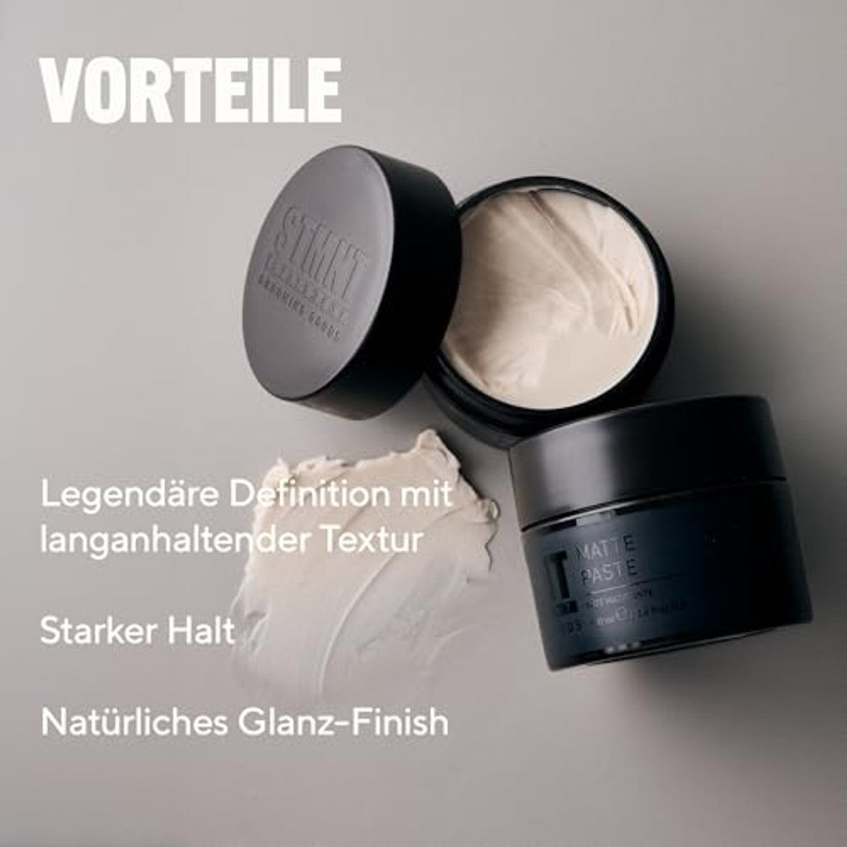 STMNT Set Matte Paste en Shampoo Actieve Kool 100 ml en 300 ml - 3-pack