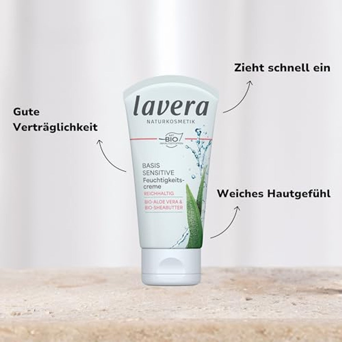 lavera Basis Sensitive Rijke vochtinbrengende verzorging 6 x 50 ml - Voordeelverpakking