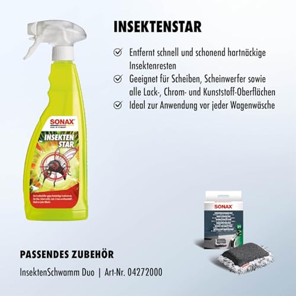 SONAX InsektenStar 233400 Insectenreiniger 750 ml – SONAX