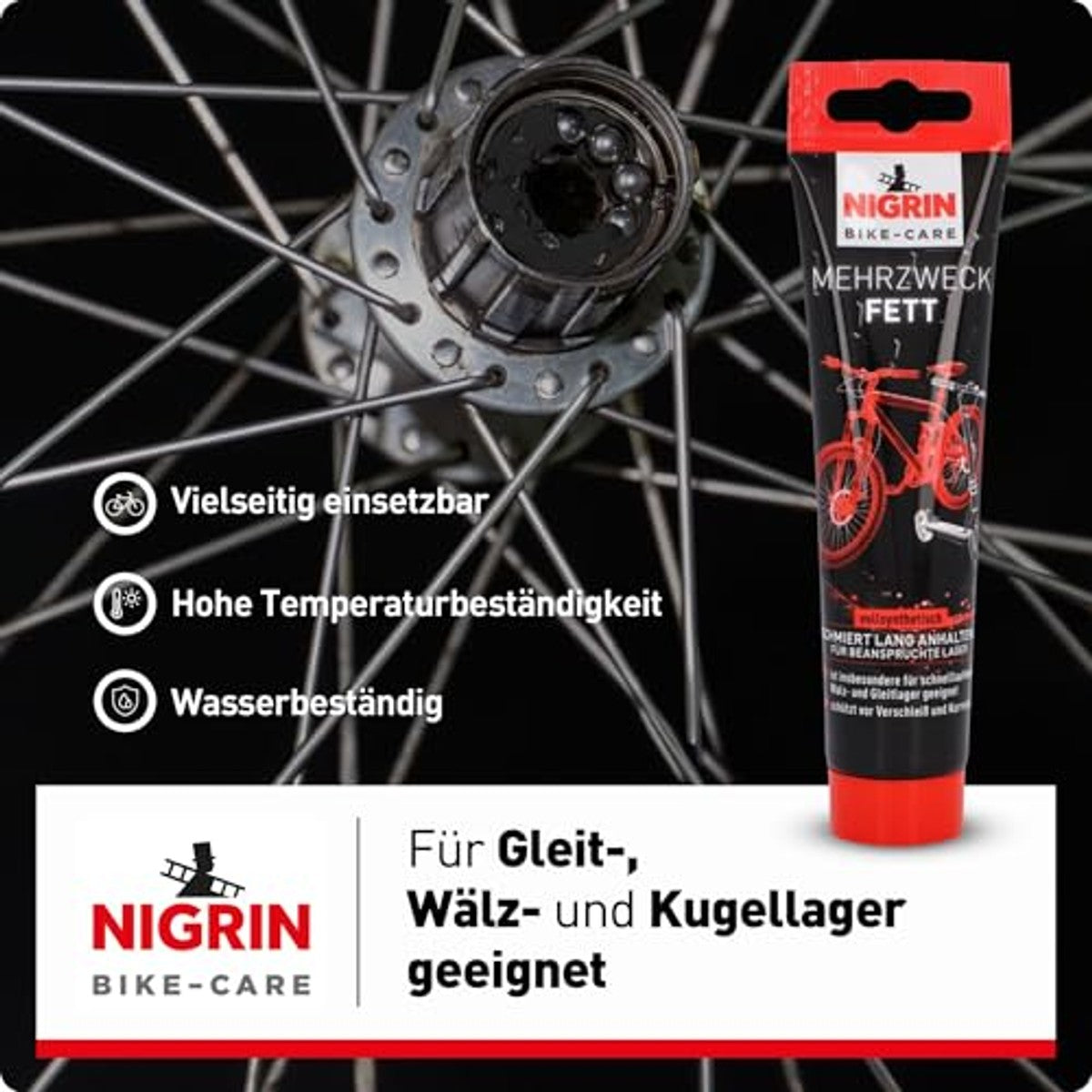 NIGRIN Bike-Care Multifunctioneel vet tube 6 x 100 g - Voordeelverpakking