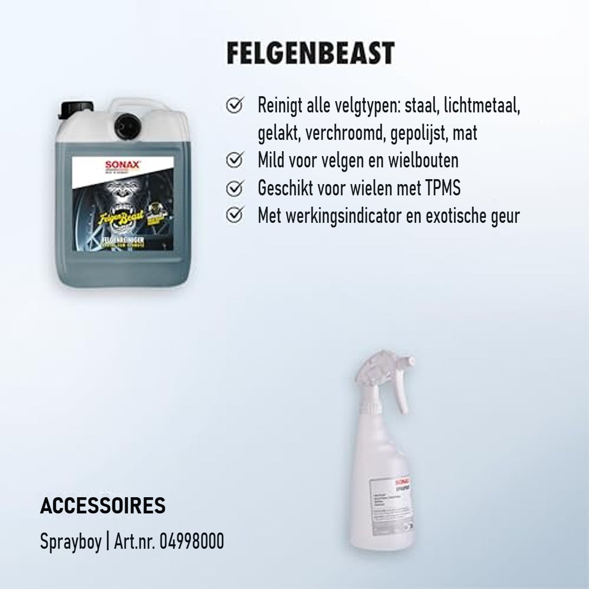 SONAX FelgenBeast Velgenreiniger 5 liter – foto 4