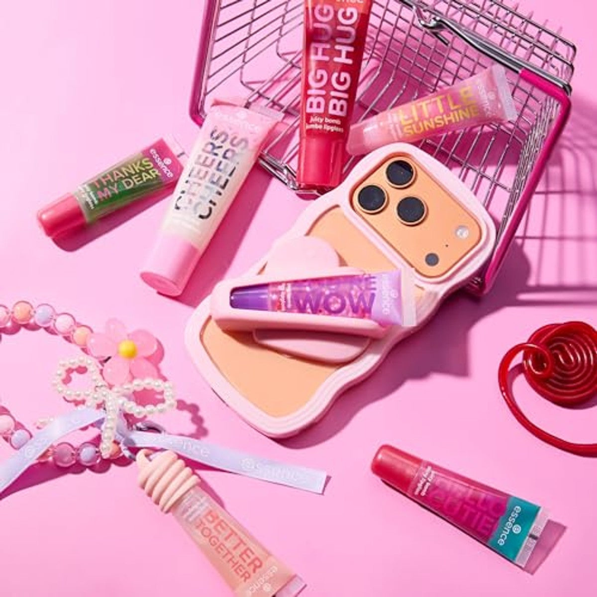 essence Say It With Juicy Cheers jumbo lipgloss Cake My Day 02 30 ml - 3-pack