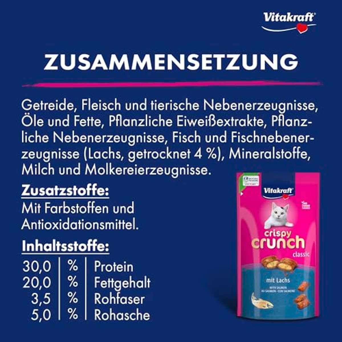 Vitakraft Crispy Crunch kattensnack zalm – foto 4