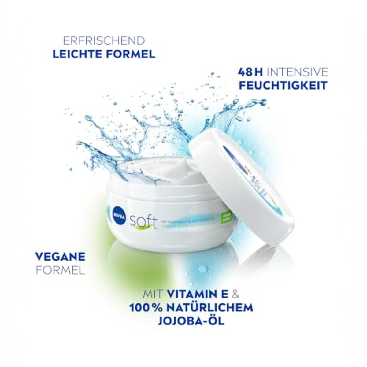 NIVEA Soft verfrissende vochtinbrengende crème 3 x 200 ml - Voordeelverpakking