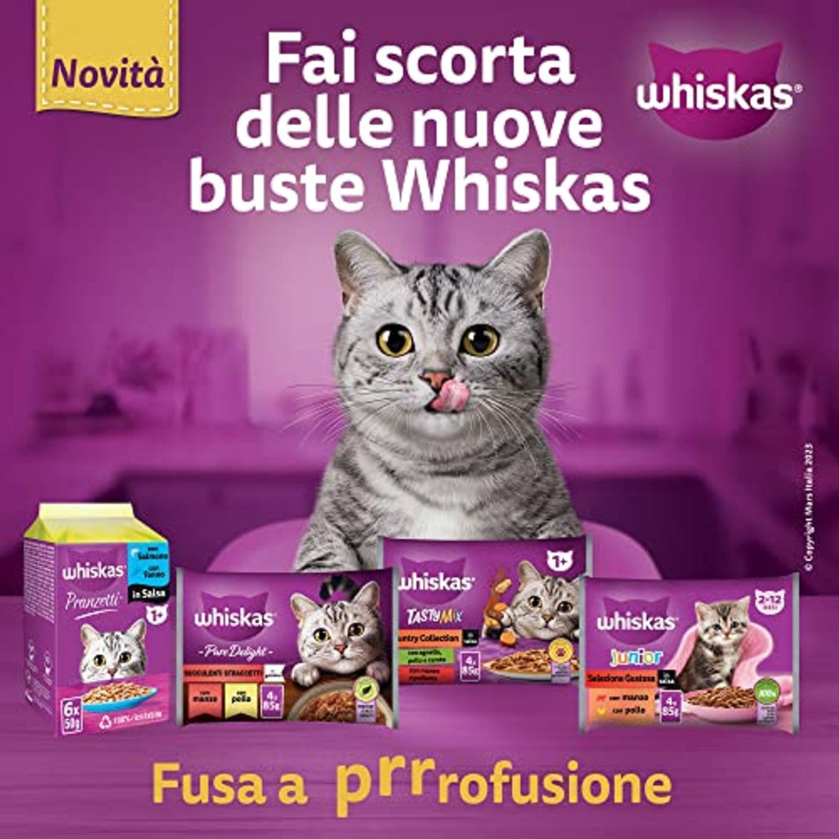 Whiskas Pure Delight natvoer kattenvoer vis 52 x 85 g - 3-pack
