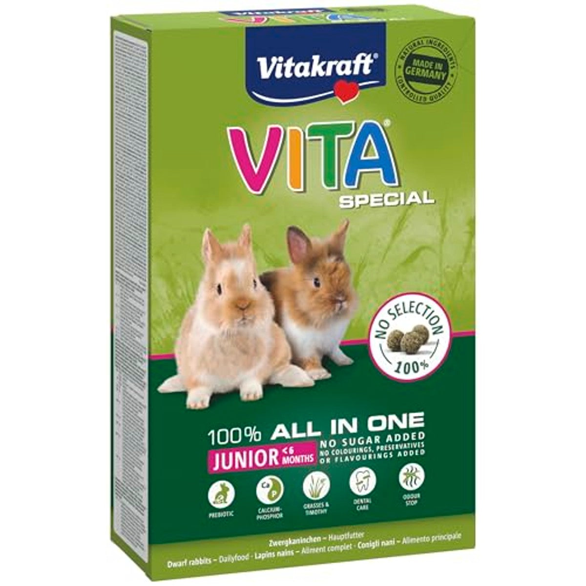 Vitakraft Vita Special Junior knaagdiervoer dwergkonijn 5 x 600 g - 6-pack