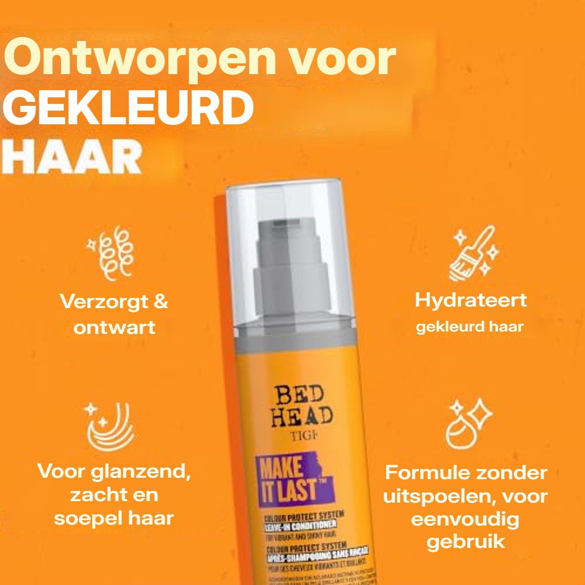 TIGI Make It Last Colour Protection Leave-In Conditioner 200 ml Oranje - 6-pack – foto 4