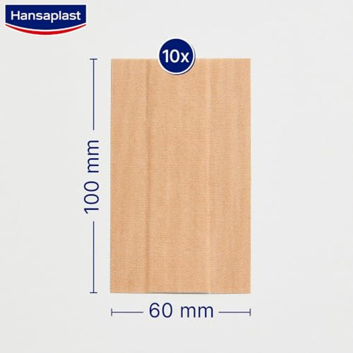 Hansaplast Elastische pleister 1 m x 6 cm - 3-pack