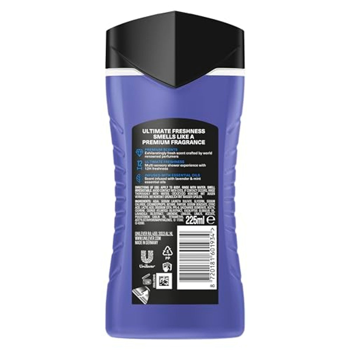Axe Blue Lavender Douchegel Prestige 3 x 225 ml - Voordeelverpakking