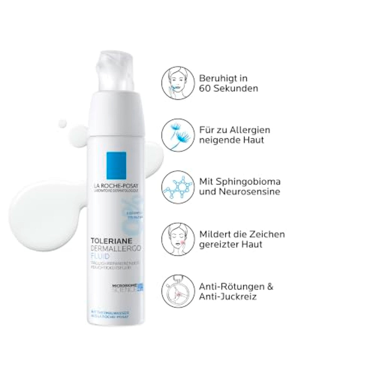 La Roche-Posay Toleriane Dermallergo Kalmerende Vloeistof Gezicht 40 ml - 3-pack