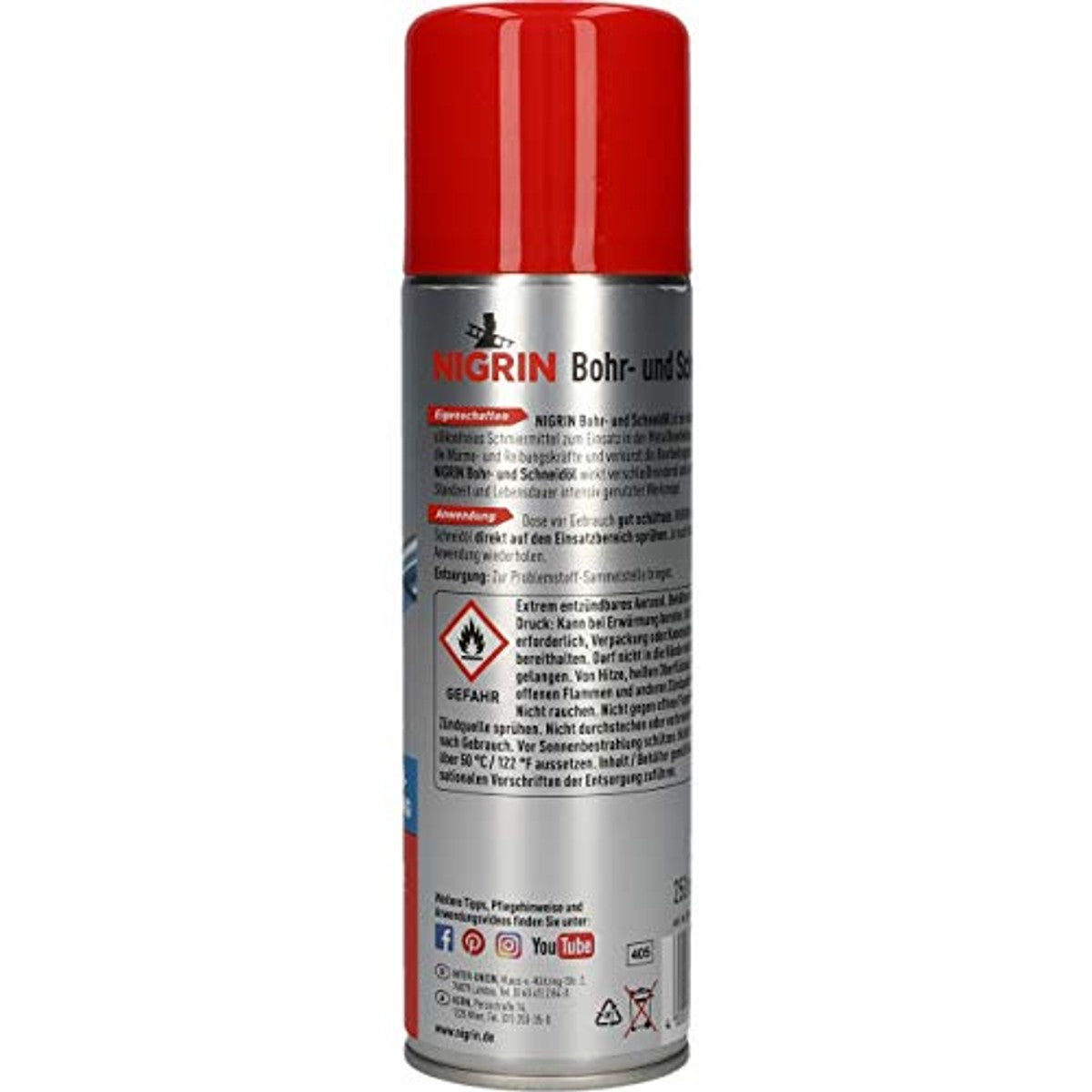 NIGRIN Boor- en snijolie 3 x 250 ml - Voordeelverpakking