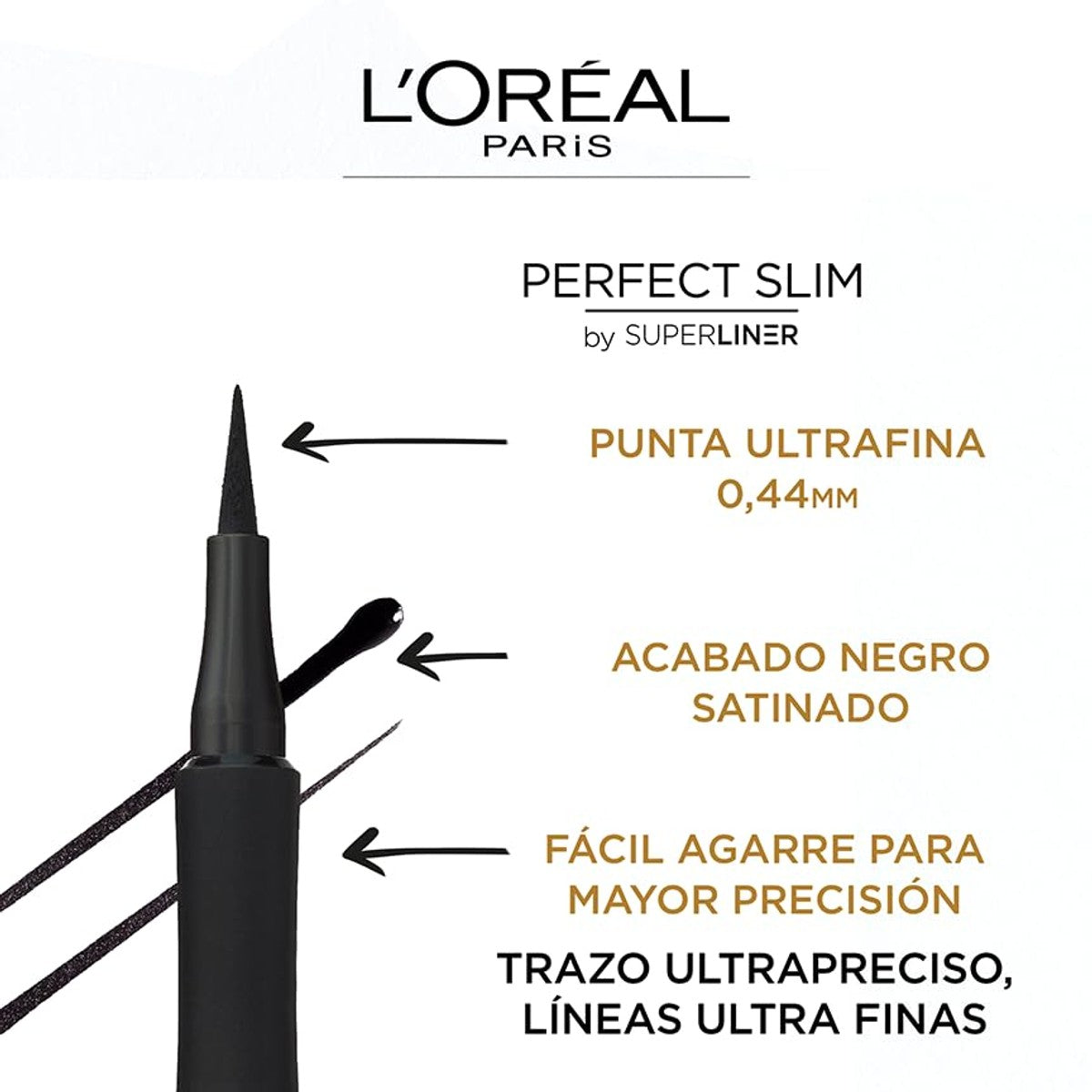 L'Oréal Paris Super Liner Perfect Slim Intense Black 6 x 1 ml - Voordeelverpakking