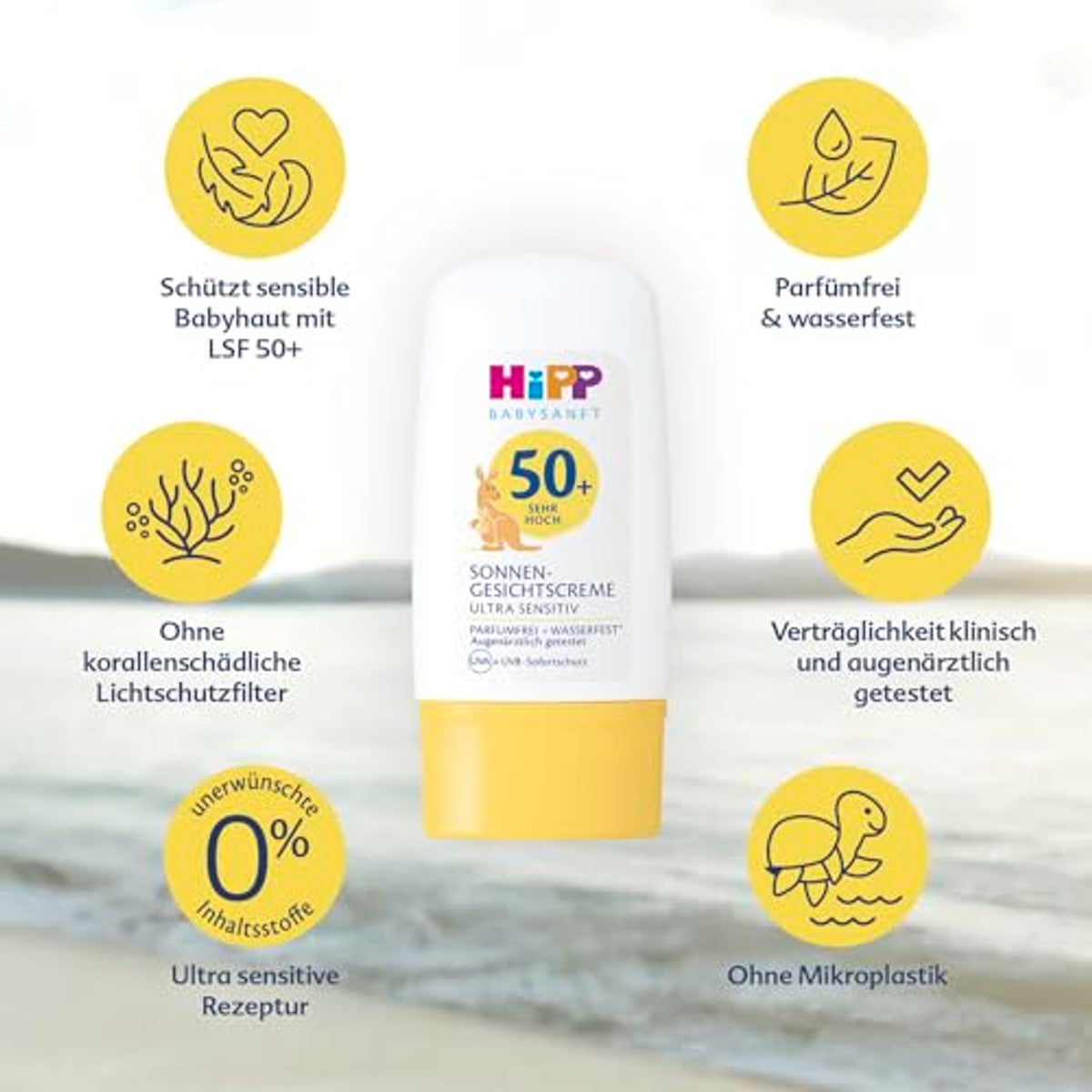 Hipp Babysanft gezichtscrème SPF 50+ 30 ml (verpakking van 2) – Hipp Babysanft