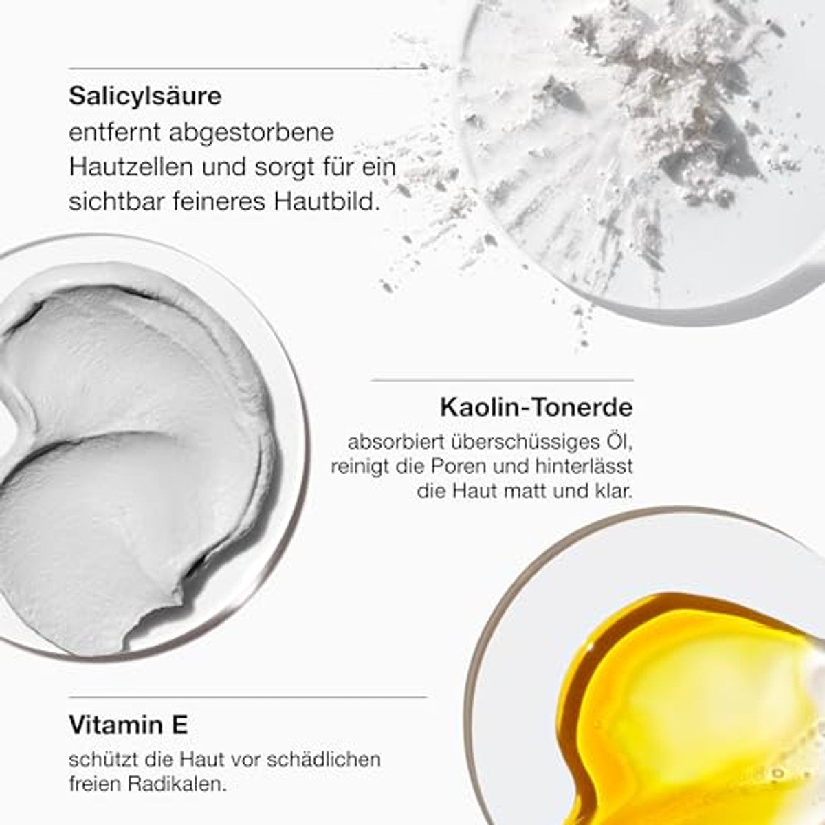 Clinique Blackhead Solutions™ 7 Day Deep Pore Cleanse & Scrub, 3-in-1 reiniging, peeling en masker, met salicylzuur en vitamine E, voor alle huidtypes, 125 ml