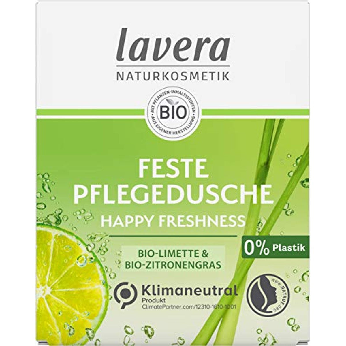 lavera Happy Freshness verzorgende douchegel 3 x 60 g - Voordeelverpakking