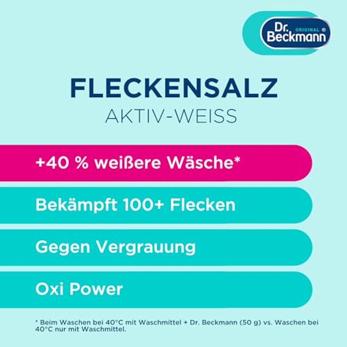 Dr. Beckmann Vlekzout actief wit 400 g – Dr. Beckmann