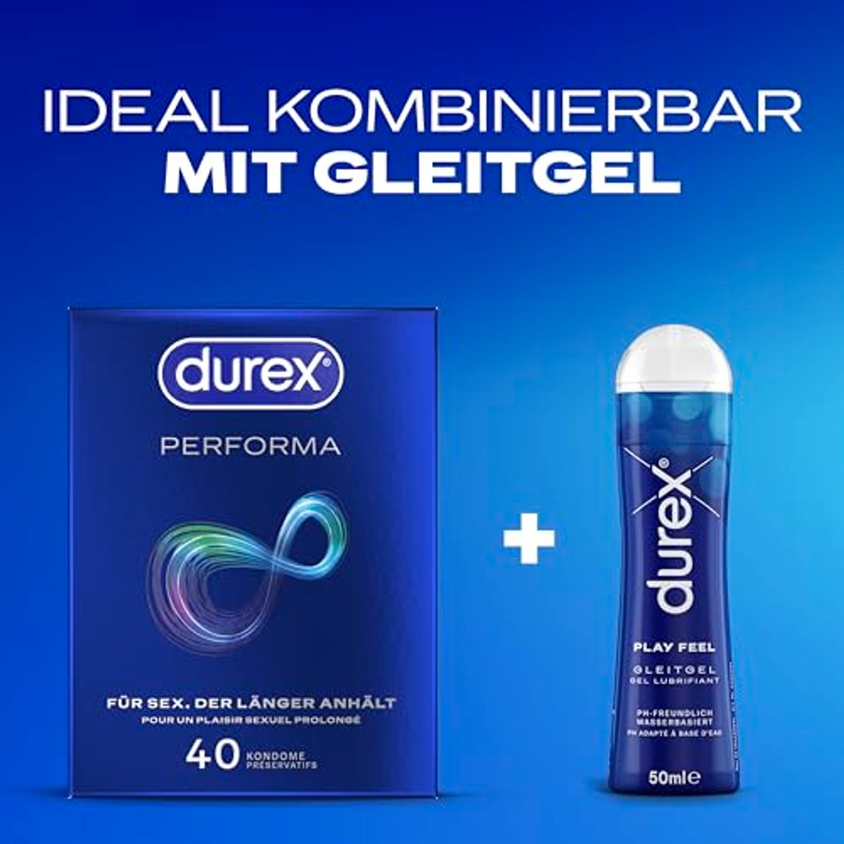 Durex Performa condooms met benzocaïne 3 x 40 stuks - Voordeelverpakking