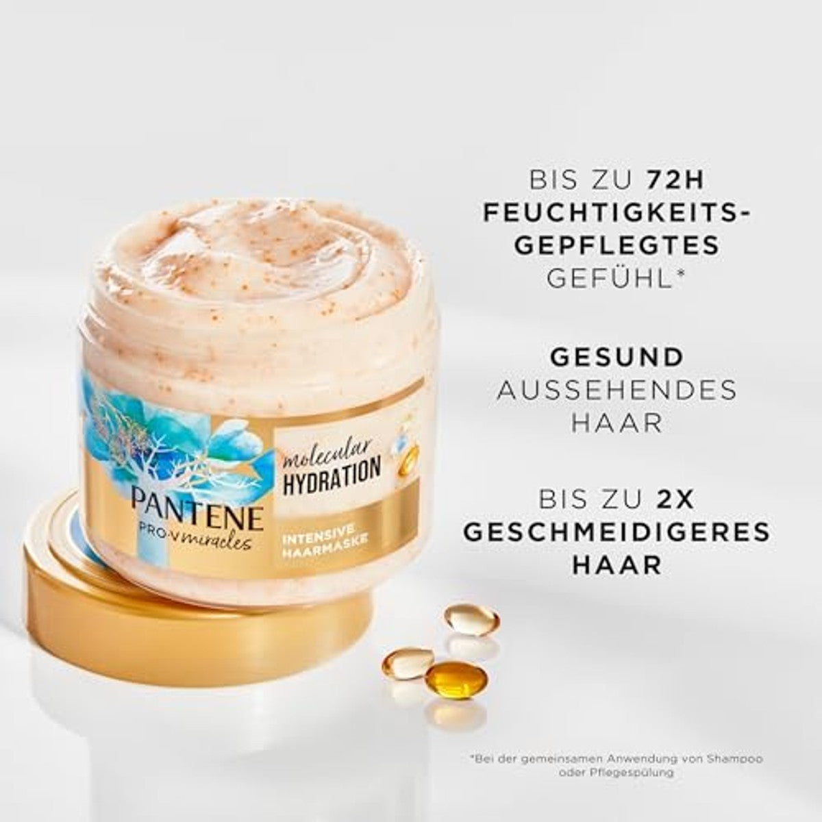 Pantene Pro-V Deep Hydration haarmasker met biotine 3 x 300 ml - Voordeelverpakking
