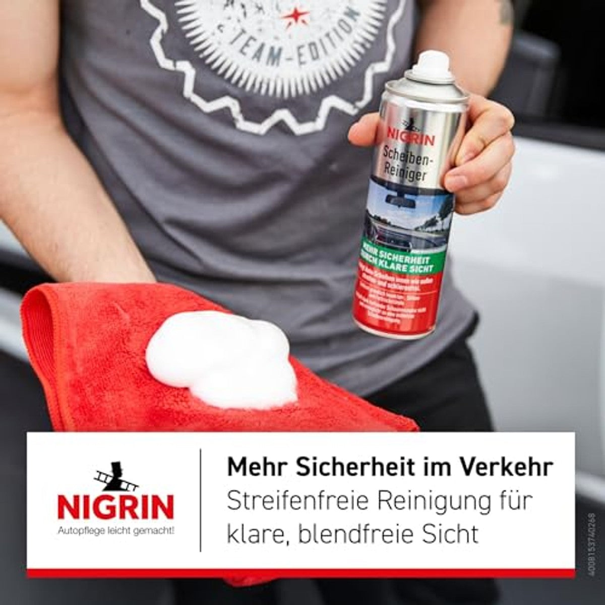 NIGRIN Ruitenreinigingsschuim 300 ml groen – NIGRIN