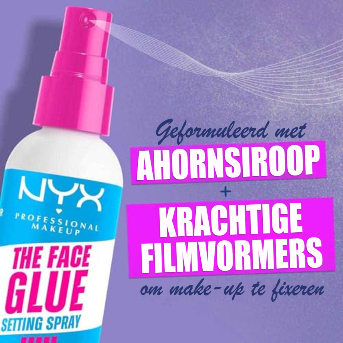 NYX PROFESSIONAL MAKEUP The Face Glue Setting Spray 60 ml - 3 stuks – foto 4