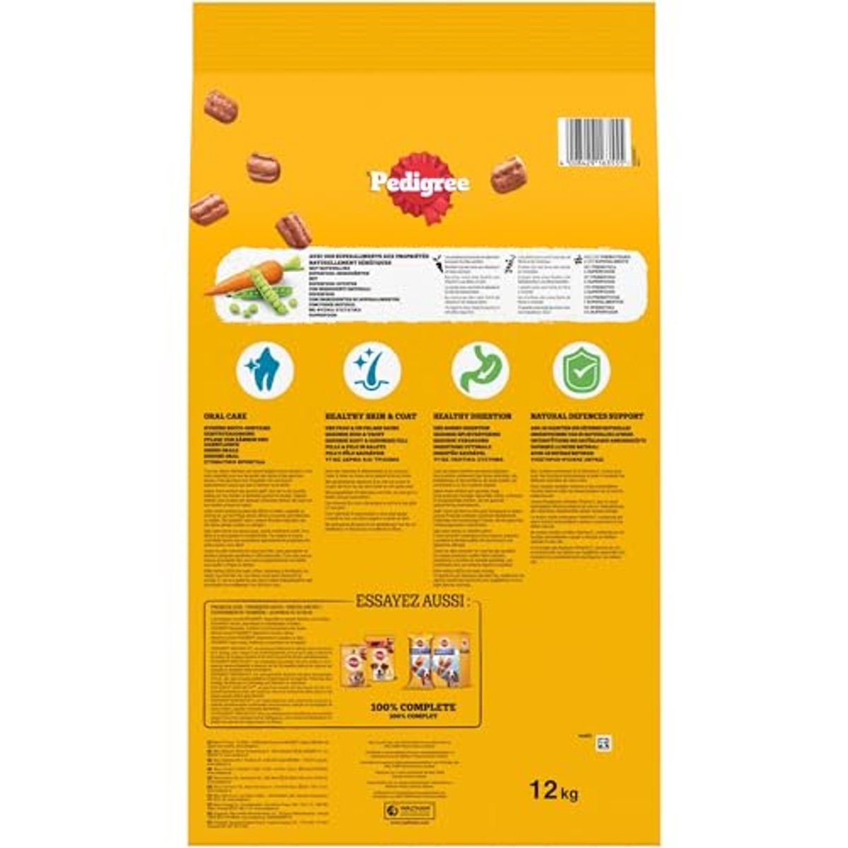 Pedigree Complete hondenvoer rundvlees en groenten 12 kg - 3-pack