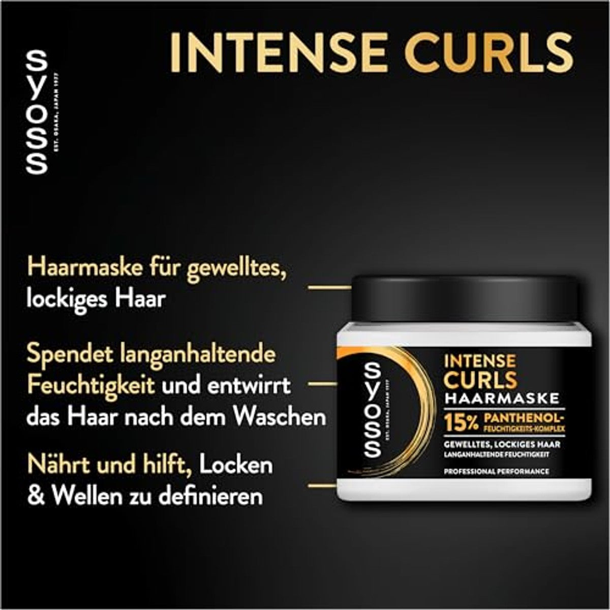 Syoss Intense Curls Haarmasker voor krullen 3 x 400 ml - Voordeelverpakking
