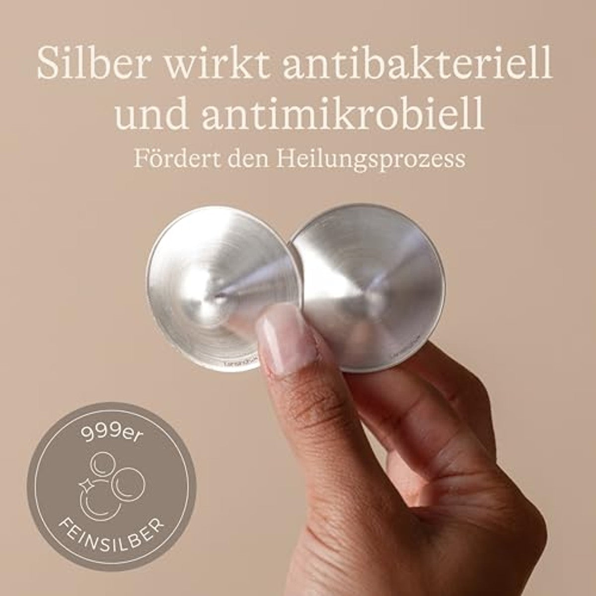 Lansinoh Zilveren Hoedjes voor Tepels 2 stuks - 3-pack