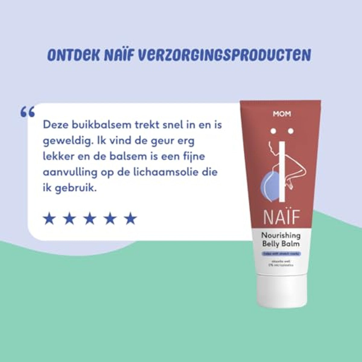 Naïf Rijke verzorgingsbalsem voor zwangerschap 6 x 75 ml - Voordeelverpakking