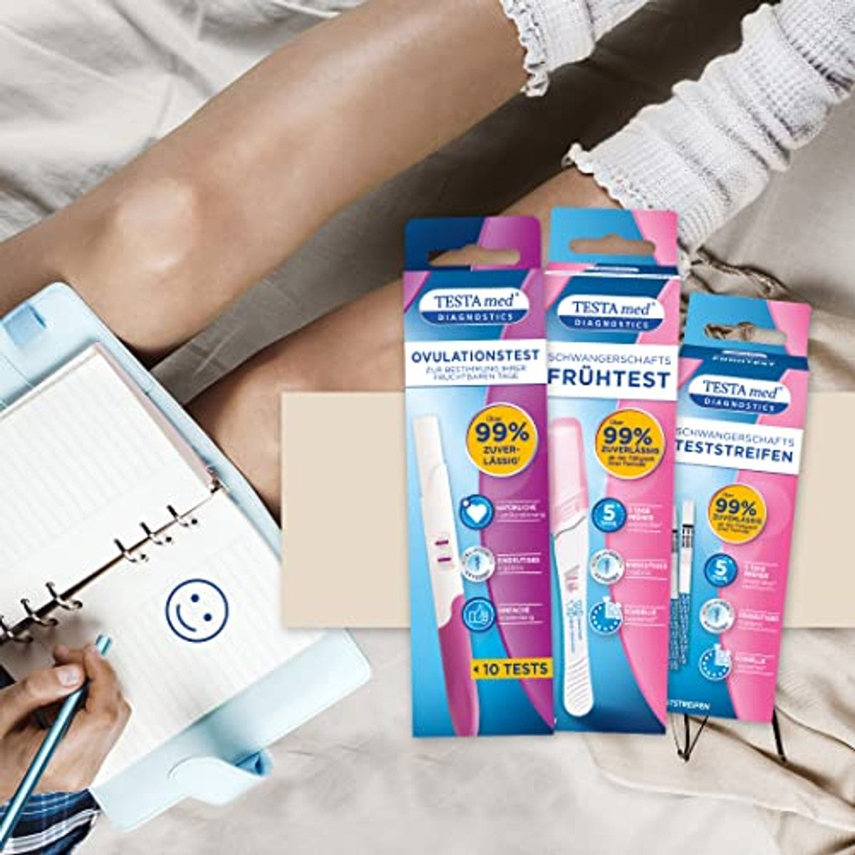 TESTAmed Diagnostics zwangerschapstest 2 stuks – Sebamed
