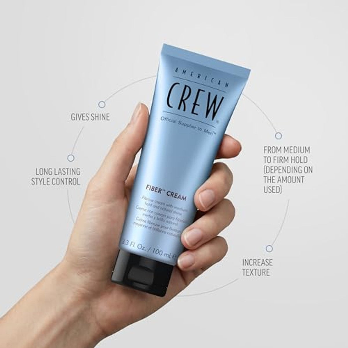 American Crew Fiber Cream Stylingcrème met Flexibele Grip 100 ml