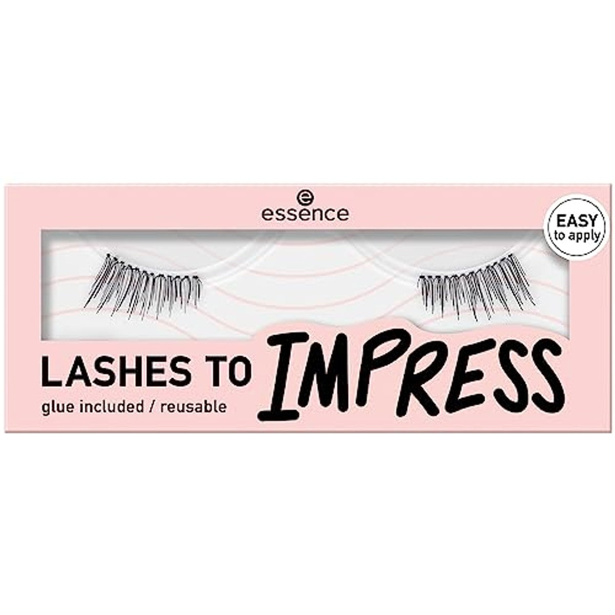 Essence Lashes to Impress, kunstwimpers, nr. 03, zwart, langdurig, volumerend, zwaaiend, veganistisch, zonder microplasticdeeltjes, vrij van nanodeeltjes, zonder parfum, per stuk verpakt (1 paar) | Schwingend, definieerend, verlengend – Essence Cosmetics