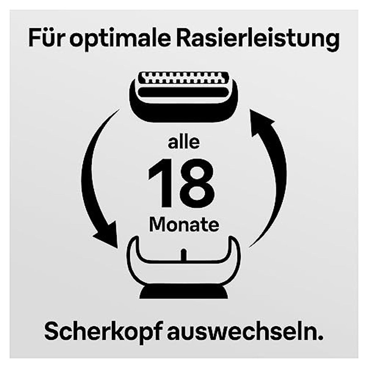 Braun Elektrisch scheerapparaat scheerkop Series 5, 52B, zwart – Braun