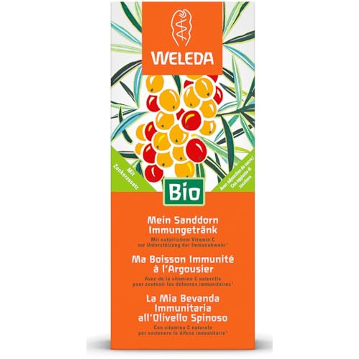 Weleda Biologische Duindoorn Immuundrankje 200 ml - 3-pack