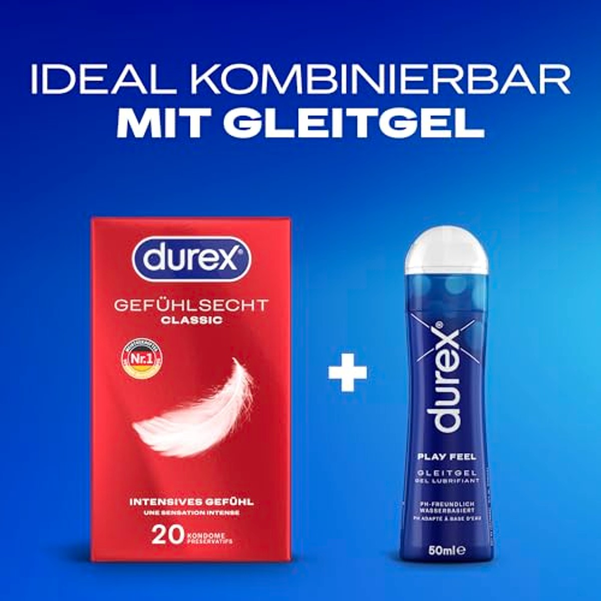 Durex Gevoelsecht Classic condooms dun, 20 stuks – Durex