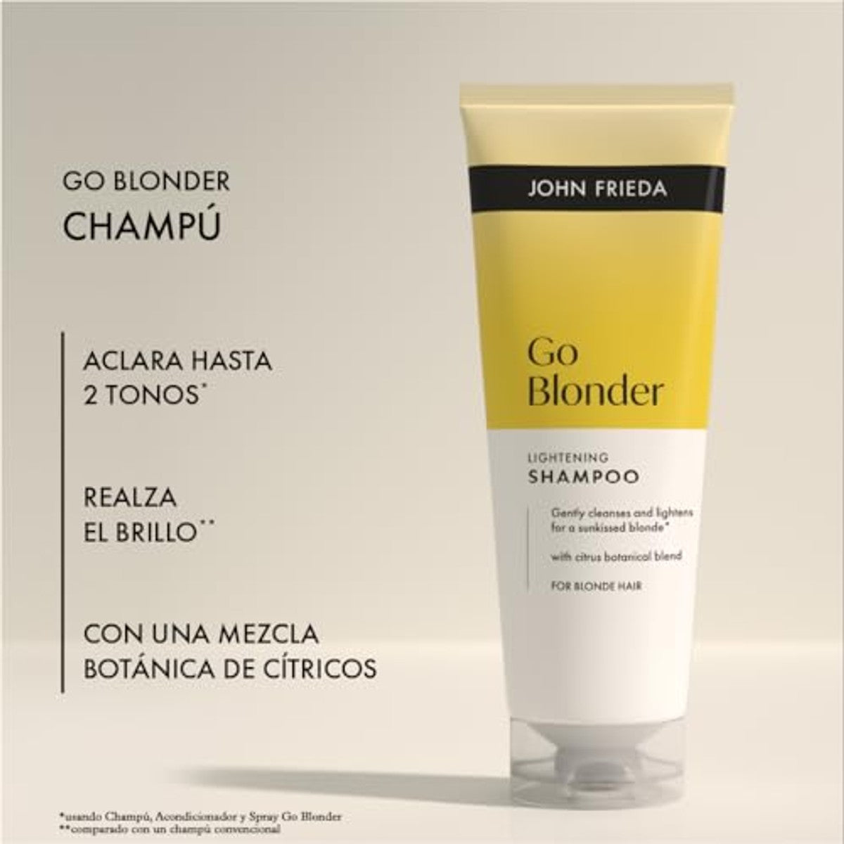 John Frieda Go Blonder Lightening Shampoo 250 Milliliters - 6-pack – foto 4
