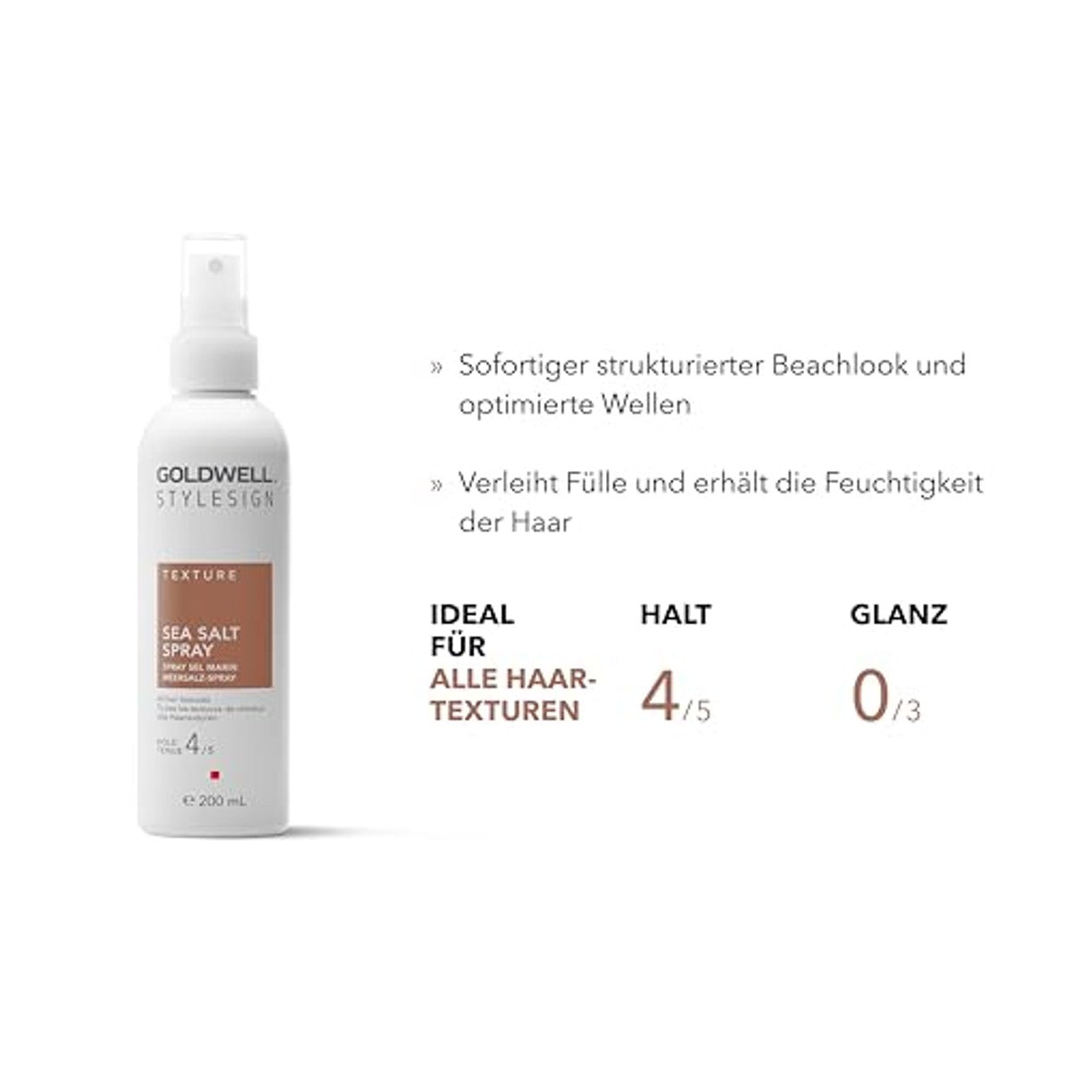 Goldwell STYLESIGN TEXTURE zeezoutspray, ideaal voor alle haarstructuren, 200 ml