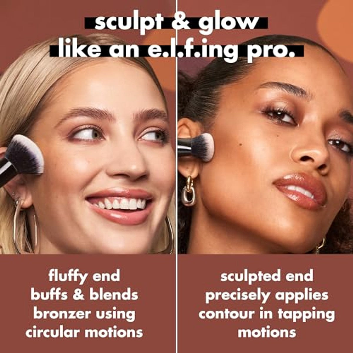 e.l.f. Camo Liquid Bronzer & Contour Duo Brush 0 stuks - 6 stuks