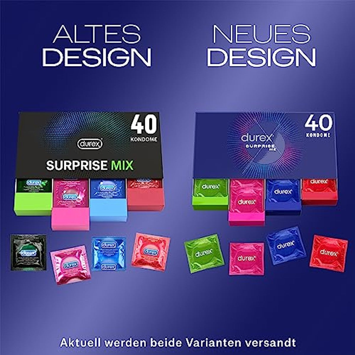 Durex Surprise Me condooms 6 x 40 stuks - Voordeelverpakking