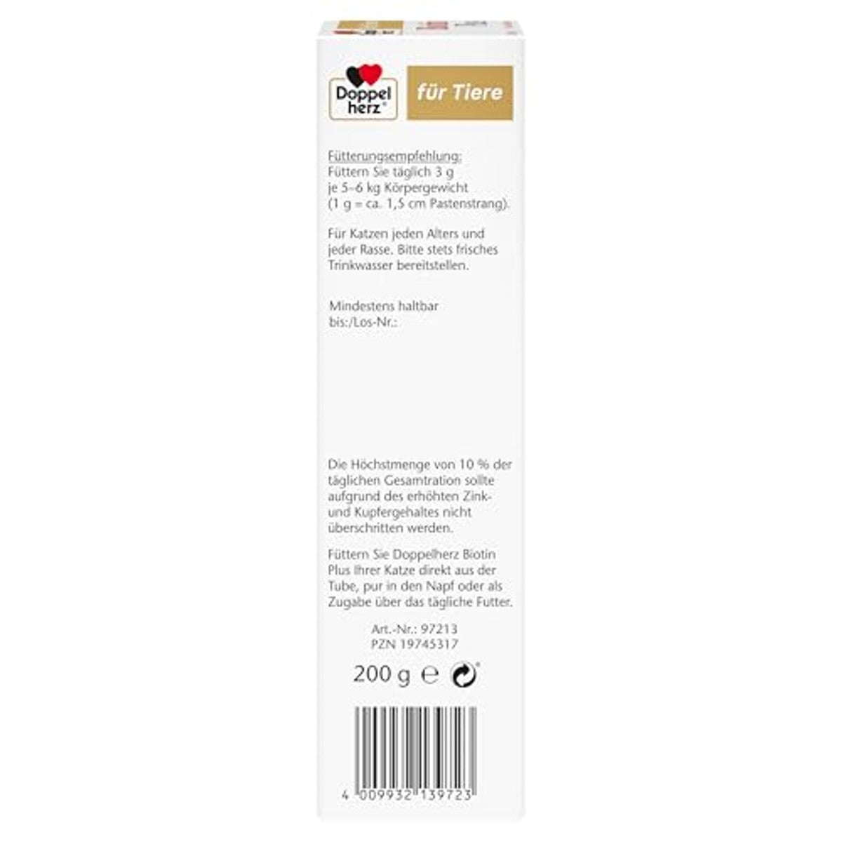 Doppelherz Biotine Plus voor Dieren voor Katten - 6-pack