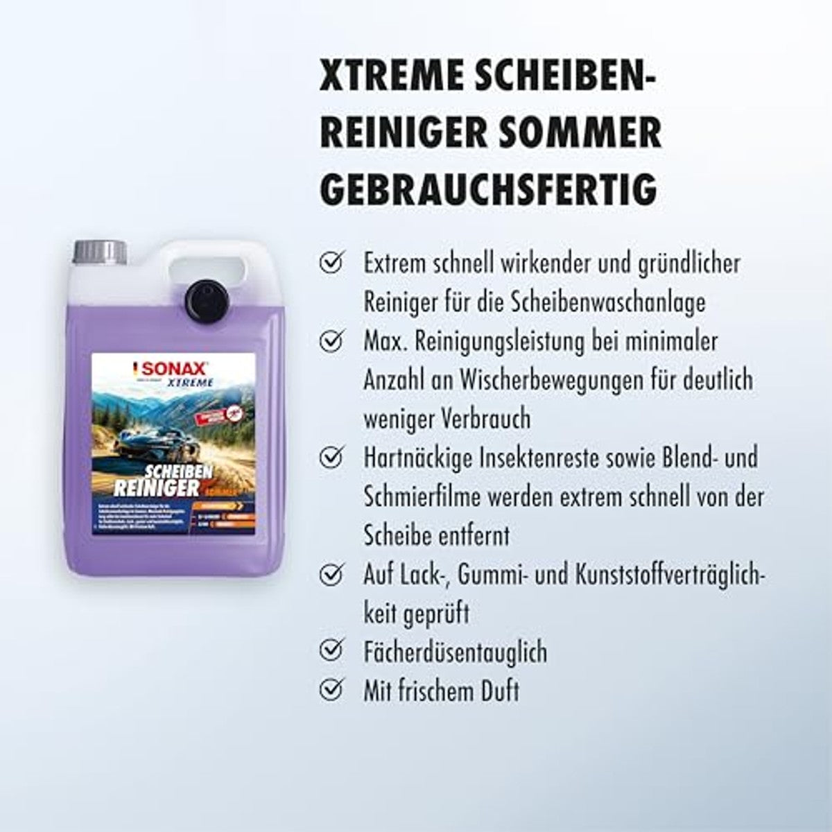 SONAX XTREME ruitenreiniger zomer gebruiksklaar 5 liter – SONAX