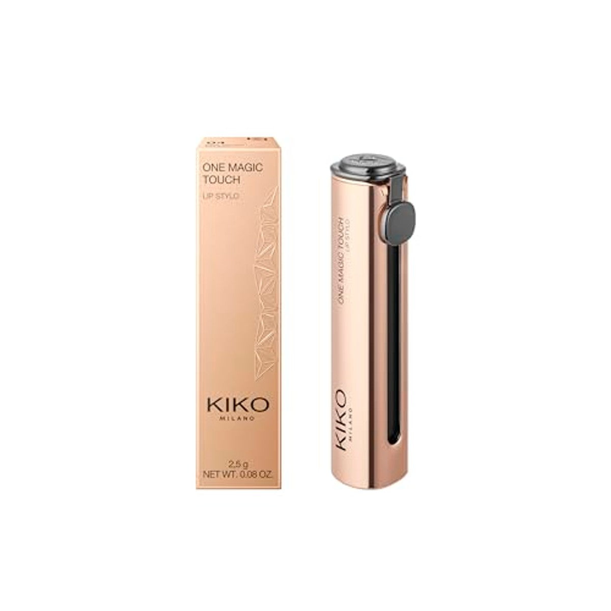 KIKO Milano One Magic Touch Lip Stylo 04, vochtinbrengende halfmatte lippenstift met één hand schuifopening – Kiko Milano