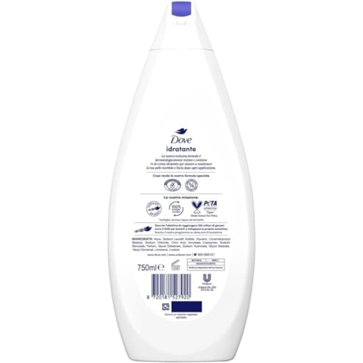 Dove Vochtinbrengende Douchebad 750 ml – Dove