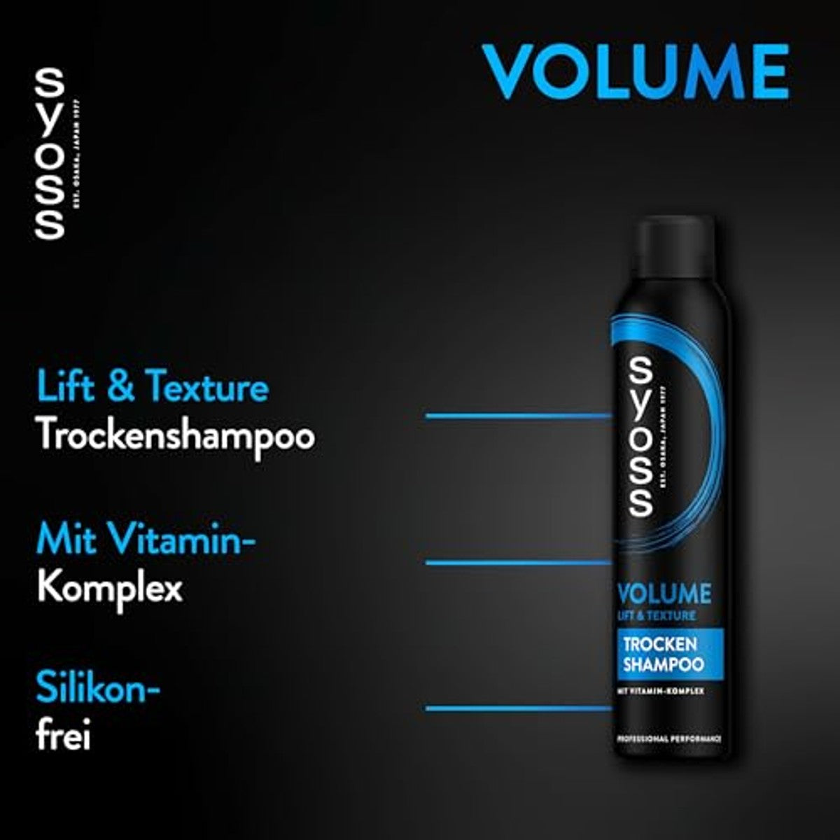 SYOSS Droogshampoo Volume Lift & Texture 6 x 200 ml - Voordeelverpakking – foto 4