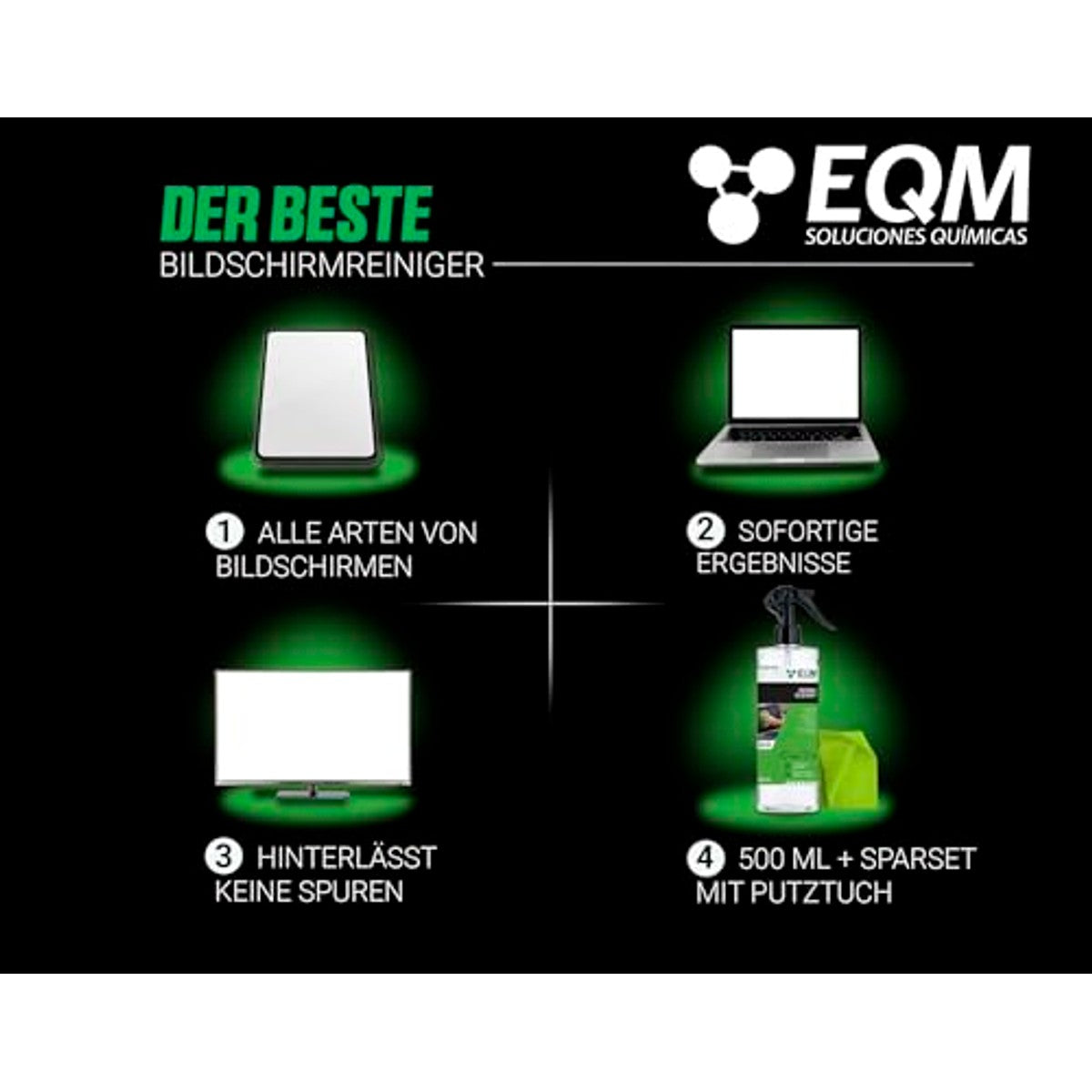 Chemical Ecosolutions EQM ECO-219 beeldschermreiniger 3 x 500 ml - Voordeelverpakking